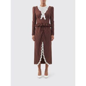 Alessandra Rich Dress Woman Brown